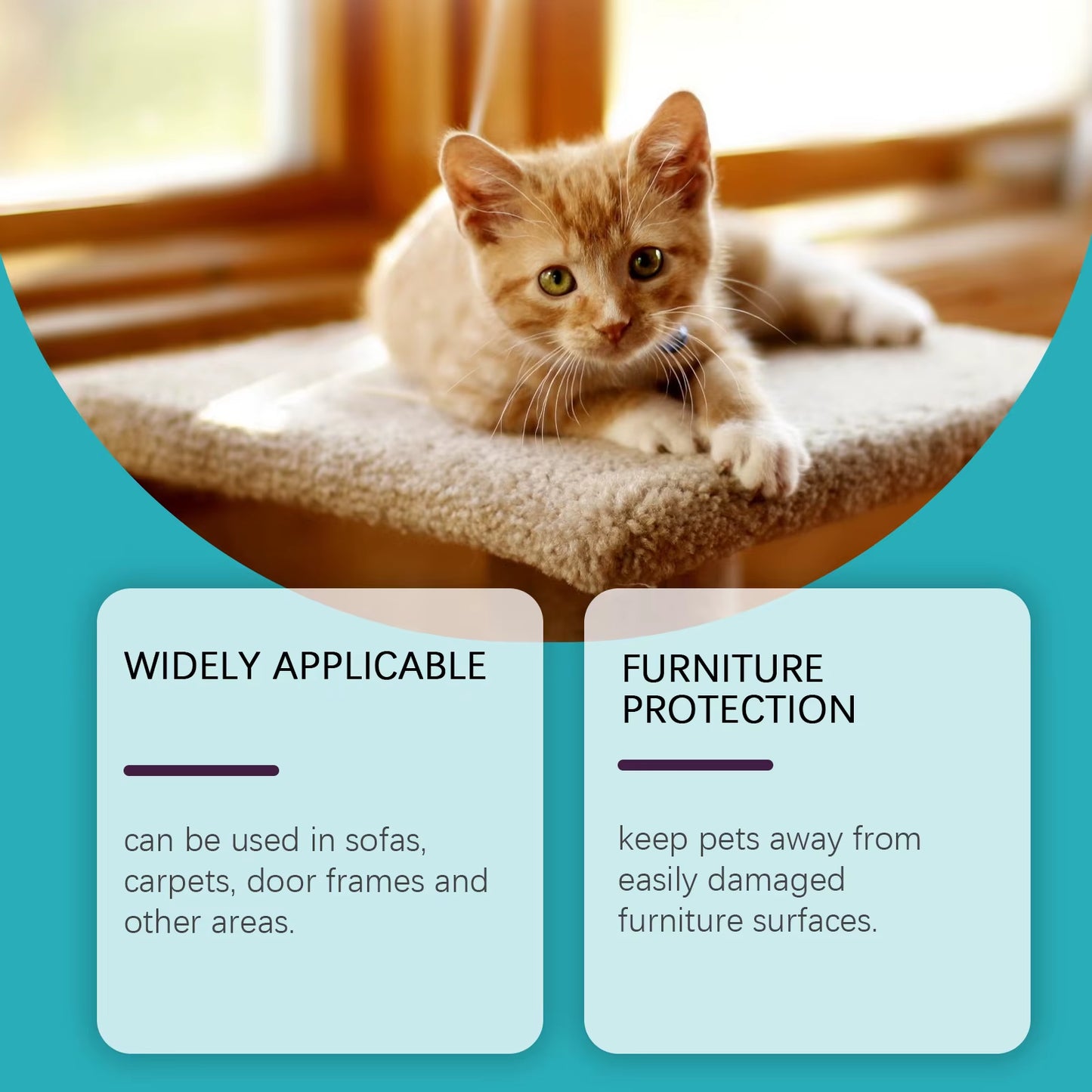 Cat Deterrent Spray Protect Fabric Furniture Calming Kitty and Cats Portable Non-Irritating Smell Convenient Cat Care