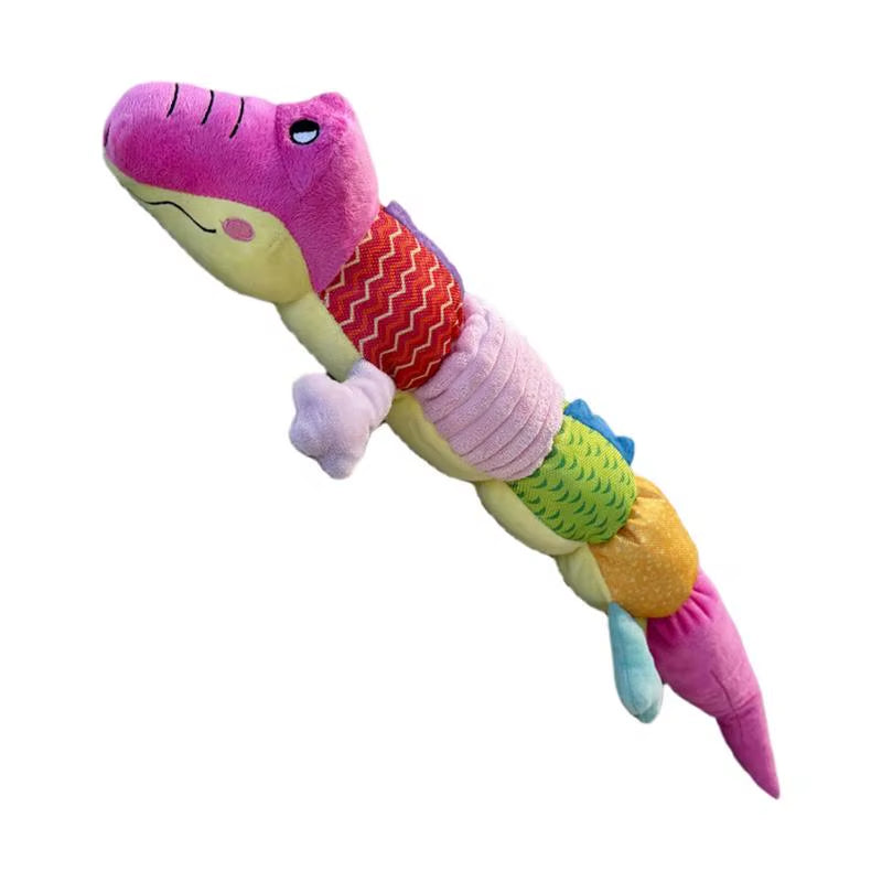 Chewy Dog Toys Interactive Play Pet Toy Dog Toys Animals Chew Toy Crocodile Caterpillar Lizard Soft Squeaky Puppy Toys for Small