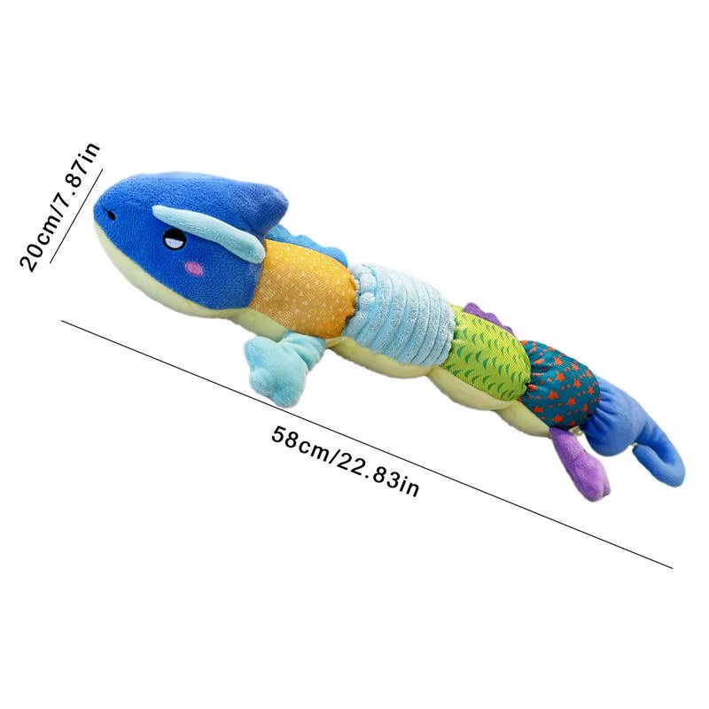 Chewy Dog Toys Interactive Play Pet Toy Dog Toys Animals Chew Toy Crocodile Caterpillar Lizard Soft Squeaky Puppy Toys for Small