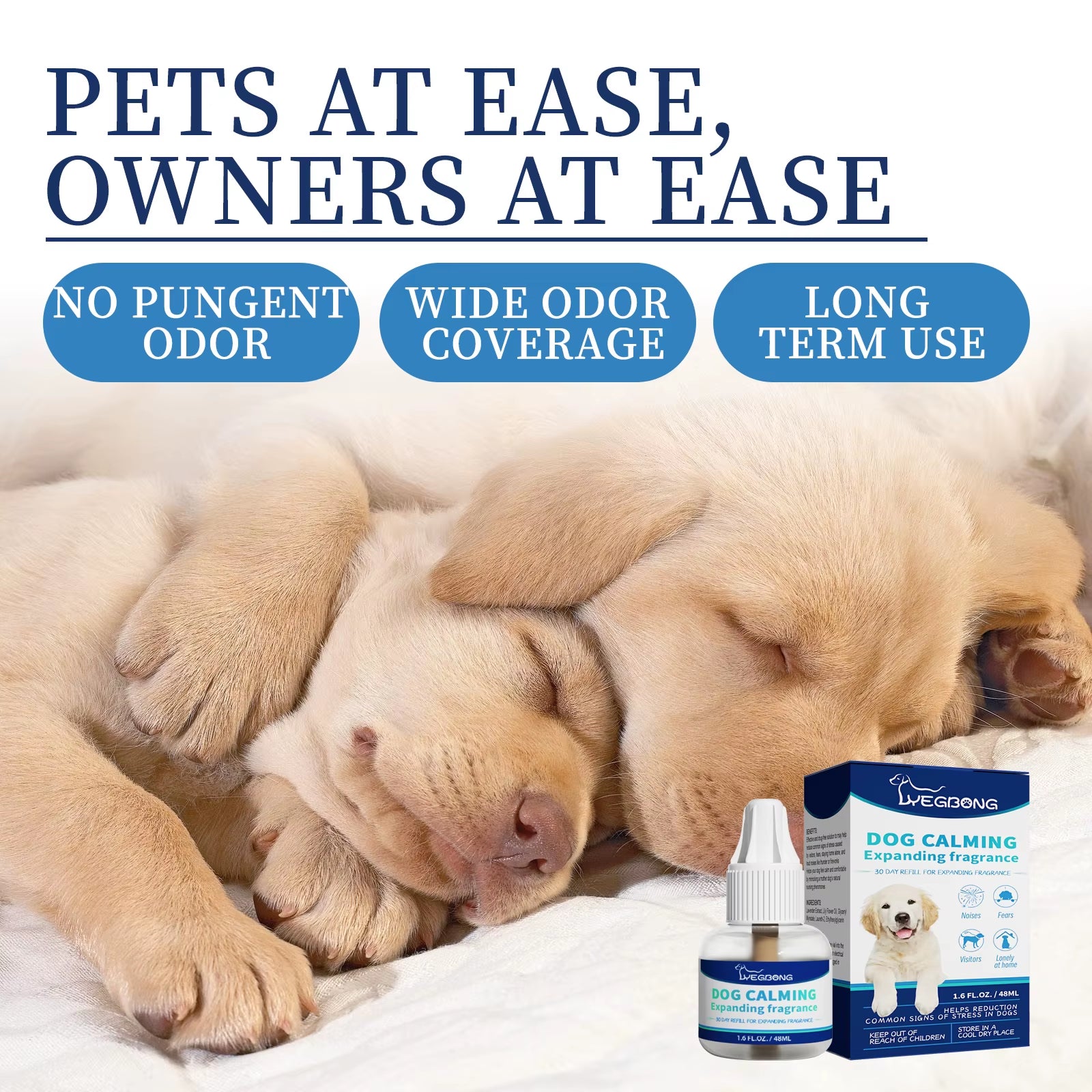 1-4PCS Pet Calming Spray for Dogs and Cats Relieves Anxiety and Stress Promotes Comfort and Relaxation Daily Emotional Care