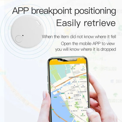 Cat Dog GPS Bluetooth 5.0 Tracker Anti-Lost Device round Anti-Lost Device Pet Bag Wallet Tracking Smart Finder Locator
