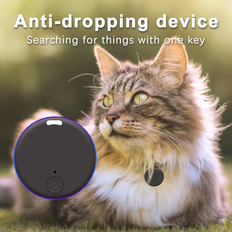 Cat Dog GPS Bluetooth 5.0 Tracker Anti-Lost Device round Anti-Lost Device Pet Bag Wallet Tracking Smart Finder Locator