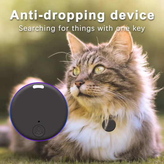 Cat Dog GPS Bluetooth 5.0 Tracker Anti-Lost Device round Anti-Lost Device Pet Bag Wallet Tracking Smart Finder Locator