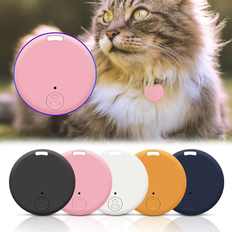 Cat Dog GPS Bluetooth 5.0 Tracker Anti-Lost Device round Anti-Lost Device Pet Bag Wallet Tracking Smart Finder Locator