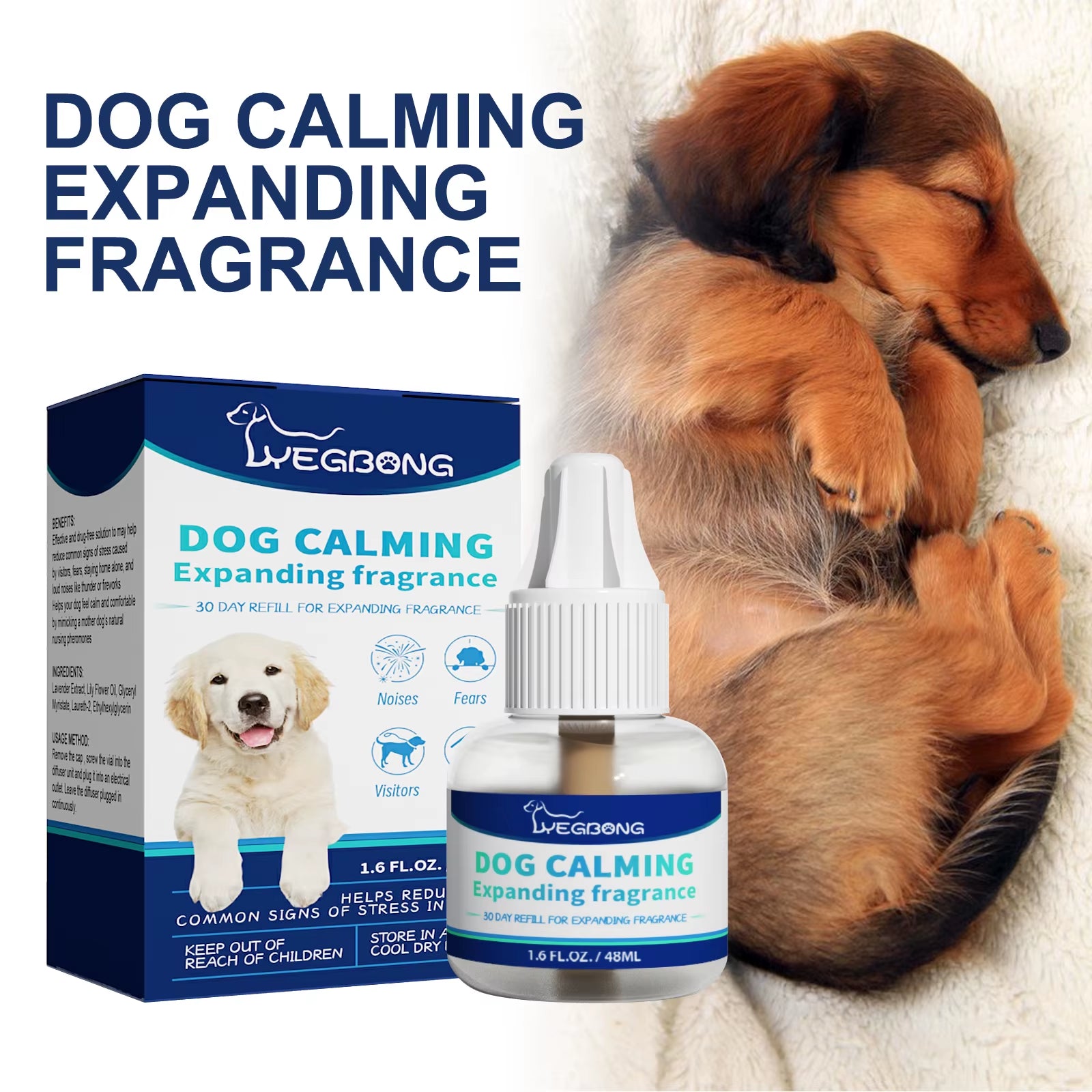 1-4PCS Pet Calming Spray for Dogs and Cats Relieves Anxiety and Stress Promotes Comfort and Relaxation Daily Emotional Care