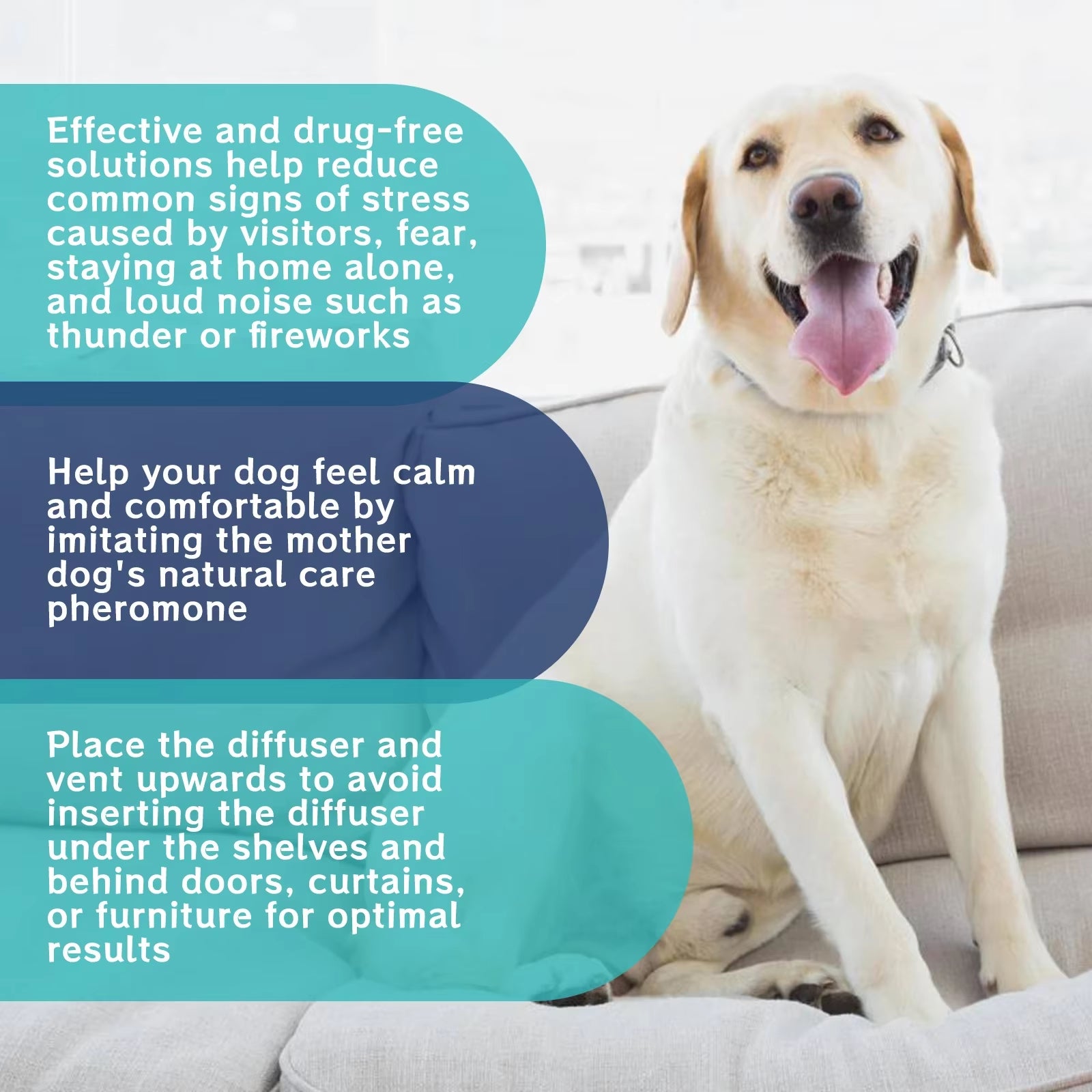 1-4PCS Pet Calming Spray for Dogs and Cats Relieves Anxiety and Stress Promotes Comfort and Relaxation Daily Emotional Care