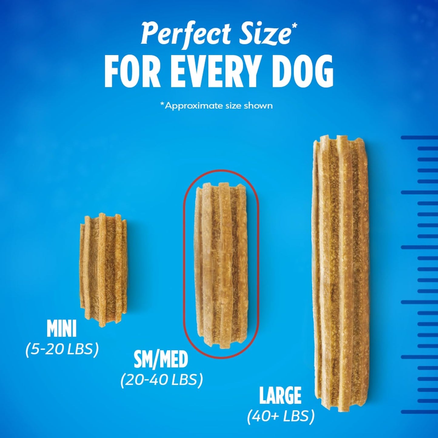 Daily Oral Care Dog Treats for Small and Medium Dogs, Chewy Dental Treat to Freshen Breath and Fight Tartar, Chicken Flavor, 28.5 Oz., 40 Chews - 40 Ct. Pouch